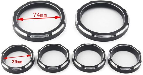 Bacar دراجة نارية عداد السرعة لوحة أداة قياس الحافة غطاء حلقة الألومنيوم ل Harley Touring FLHT FLHX Electra Glide Street Glide Trike نماذج 1996-2013 in Kuwait