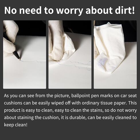 أغطية مقاعد من جلد نابا الأبيض الفاخر لسيارة Tesla Model Y Refreshed Facelift Juniper 2025 2026، مجموعة كاملة مخصصة، وسادة هوائية وحزام الأمان متوافقة، تتضمن أدوات التثبيت - أبيض in Kuwait