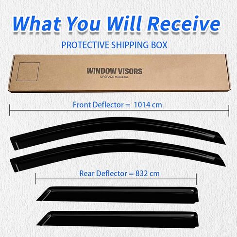Rain Guards fit 09-14 Volkswagen 2010 2011 2012 2013 2014 4PC Window Visors Vent Shade Deflector in Kuwait