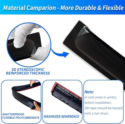 Rain Guards fit 09-14 Volkswagen 2010 2011 2012 2013 2014 4PC Window Visors Vent Shade Deflector in Kuwait