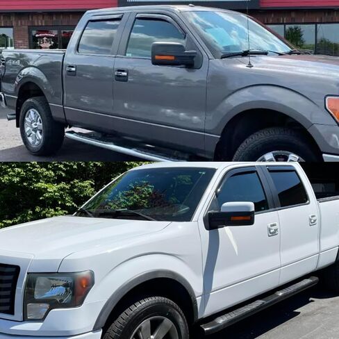 in-Channel Style Smoke Window Sun Rain Visors Vent Guard Shade Compatible with Ford F-150 SuperCrew Cab 2009-2014 in Kuwait