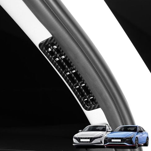 غطاء مخطط لمخرج الهواء العلوي الأمامي على شكل عمود A متوافق مع ملحقات Hyundai Elantra 2021-2025 Elantra N 2023-2025 (أحمر) in Kuwait
