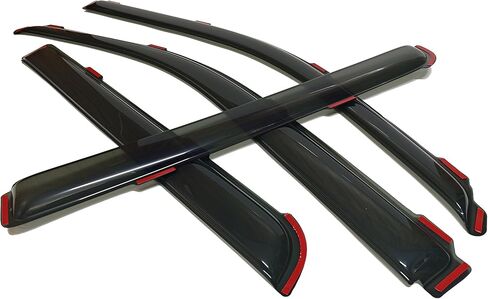 in-Channel Style Smoke Window Sun Rain Visors Vent Guard Shade Compatible with Ford F-150 SuperCrew Cab 2009-2014 in Kuwait