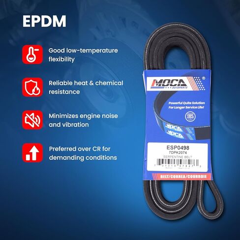 MOCA Serpentine Belt 7DPK2074 Fits for 2007-2010 for Audi Q7 & 2007-2017 for Volkswagen Touareg 3.6L & 2004-2006 for Porsche Cayenne 3.2L & 2008-2018 for Porsche Cayenne 3.6L in Saudi Arabia