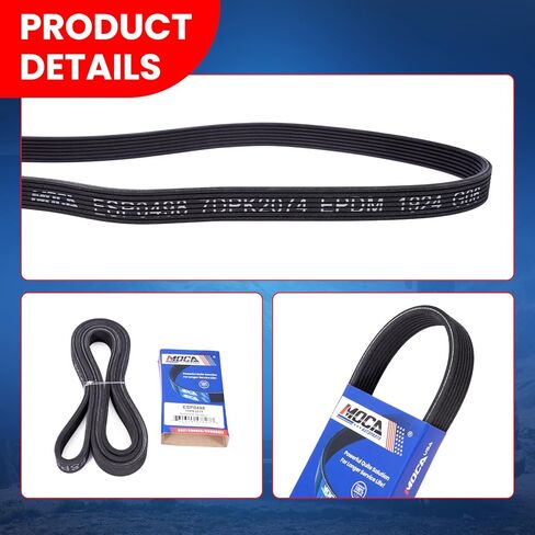 MOCA Serpentine Belt 7DPK2074 Fits for 2007-2010 for Audi Q7 & 2007-2017 for Volkswagen Touareg 3.6L & 2004-2006 for Porsche Cayenne 3.2L & 2008-2018 for Porsche Cayenne 3.6L in Saudi Arabia