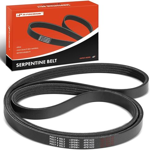 A-Premium 55.95 Inch Engine Serpentine Drive Belt Compatible with Infiniti M30 1990-1992 & Chrysler PT Cruiser 2001-2002 & Nissan 200SX 1987-1988, 300ZX 1987-1989 - Replace 04668382AB in Saudi Arabia