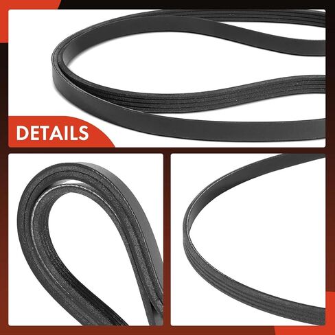 A-Premium 55.95 Inch Engine Serpentine Drive Belt Compatible with Infiniti M30 1990-1992 & Chrysler PT Cruiser 2001-2002 & Nissan 200SX 1987-1988, 300ZX 1987-1989 - Replace 04668382AB in Saudi Arabia