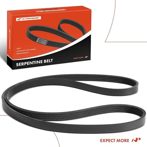 A-Premium 55.95 Inch Engine Serpentine Drive Belt Compatible with Infiniti M30 1990-1992 & Chrysler PT Cruiser 2001-2002 & Nissan 200SX 1987-1988, 300ZX 1987-1989 - Replace 04668382AB in Saudi Arabia