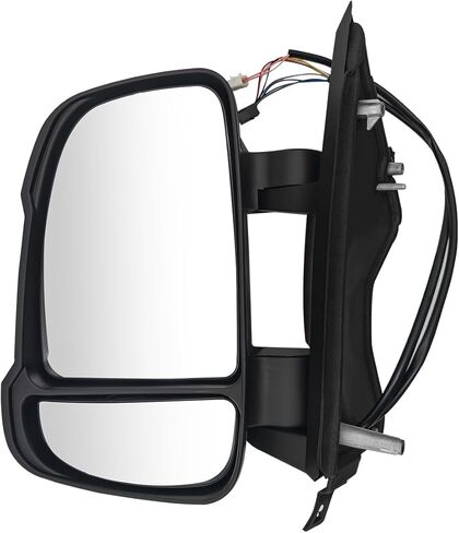 Left Driver Side Mirror Compatible with Dodge Ram Promaster 1500 2500 3500 2014-2024 Power Adj Glass Heated Manual Folding Temperature Sensor Turn Signal 5VE99JXWAH CH1320376, 8 PINS + 2 PINS in Kuwait