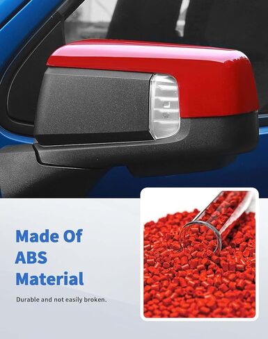 غطاء غطاء المرآة متوافق مع ملحقات 2019 2020 2021 2022 2023 2024 Chevy Silverado 1500 وGMC Sierra 1500، أغطية غطاء المرآة العلوية للجانب الأيمن الأيسر، أحمر in Saudi Arabia
