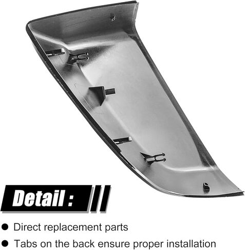 غطاء مرآة بديل مباشر أسود لامع لعام 2021 2022 2023 2024 2025 Chevy Tahoe/Suburban، GMC Yukon/Yukon XL، Cadillac Escalade/ESV، نمط بديل مباشر، وليس نمط الملصق (أسود لامع) in Kuwait