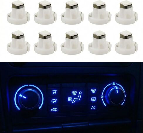 WLJH 10x Pink T3 Neo Wedge 3030 SMD Chip 8mm Base Led Car Instrument Cluster Light Dashboard Gauge HVAC AC Heater Climate Control Lamps Switch Indication Interior Bulb Replacement in Kuwait