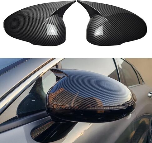 Side Rearview Mirror Caps For KIA K5 2021 2022 2023 2024 2025 2026 LH & RH Ox Horn Cover Wing Mirror Protect Decorate Covers Auto Exterior Decoration Accessories (Glossy Black) in Saudi Arabia