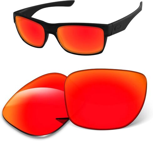 1.6MM Replacement Lenses Compatible With Oakley TwoFace OO9189 Sunglasses, Anti-Scratch and Impact Resistant in Saudi Arabia