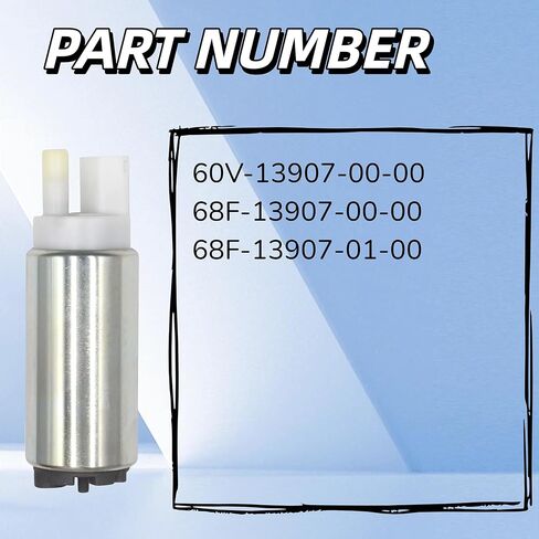 مضخة الوقود 68F-13907-00-00 مناسبة لمحركات ياماها الخارجية 150HP 175HP 200HP 225HP 250HP 300 HP LZ VZ V Z 2000-2012 استبدال #68F-13907-00-00 60V-13907-00-00 in Kuwait