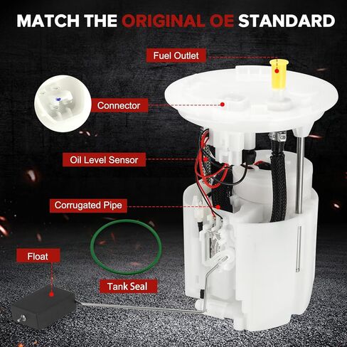 E2609M Electric Fuel Pump Module Assembly Compatible with Ford Fusion Lincoln MKZ 2013-2020 1.5L 1.6L 2.0L L4 Replaces# DG9Z9A407L DG9Z9H307Y FG1547 P76864M SP2500M in Kuwait