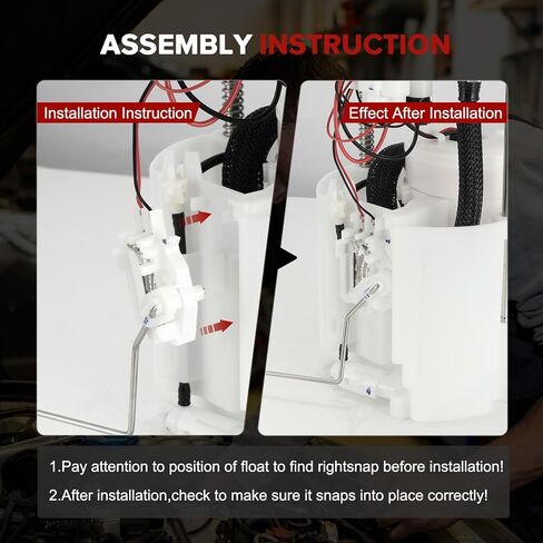 E2609M Electric Fuel Pump Module Assembly Compatible with Ford Fusion Lincoln MKZ 2013-2020 1.5L 1.6L 2.0L L4 Replaces# DG9Z9A407L DG9Z9H307Y FG1547 P76864M SP2500M in Kuwait