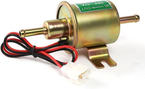 مضخة وقود كهربائية 12 فولت بديلة للبنزين الصلب للدراجات النارية المكربن ​​ATV شاحنة قارب محرك الديزل البنزين HEP02A غاز الضغط المنخفض 2.5-4psi نقل عالمي لجزازة العشب in Kuwait