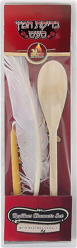 Ner Mitzvah Bedikas Chometz Set with Beeswax Candle in Saudi Arabia