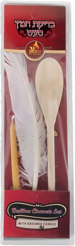 Ner Mitzvah Bedikas Chometz Set with Beeswax Candle in Saudi Arabia
