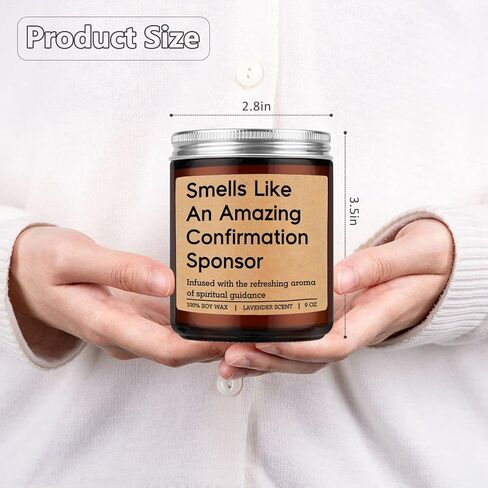 شمعة ميراكو، هدايا تأكيد الراعي للنساء والرجال - هدايا تأكيد للفتيات الكاثوليكية المسيحية الروحية للراعي، شكرًا لك من المرشح، والتقدير، ويعرض الاقتراح من المثبت in Kuwait