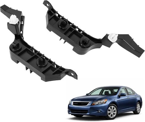 KUAFU 1Pair Front Bumper Spacer Brackets Compatible with 2004-2008 Honda Accord/Acura TSX Replace for 71198SEA003 71193SEA003 71198-SEA-003 71193-SEA-003 Plastic(POM) Black in Saudi Arabia