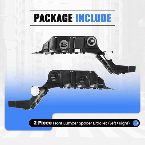 KUAFU 1Pair Front Bumper Spacer Brackets Compatible with 2004-2008 Honda Accord/Acura TSX Replace for 71198SEA003 71193SEA003 71198-SEA-003 71193-SEA-003 Plastic(POM) Black in Saudi Arabia