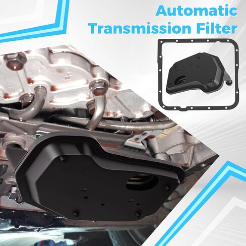 طقم فلتر ناقل الحركة العميق 4L60E مع حشية متوافق مع 1998-2013 Chevy Silverado 1500/GMC Sierra 1500Tahoe Yukon Cadillac Escalade Hummer H2 - يستبدل 24208576 in Saudi Arabia