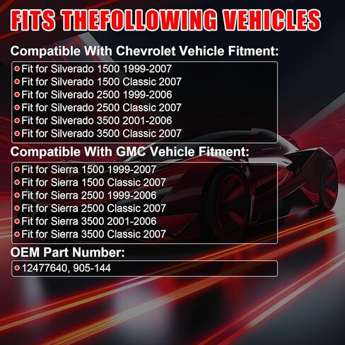 Automatic Transmission Gearshift Control Cable, Gear Shifter Cable Replacement Fit for Chevrolet Silverado 1500 2500 / GMC Sierra 1500 2500 Classic, Replace # 12477640, 905-144 in Kuwait