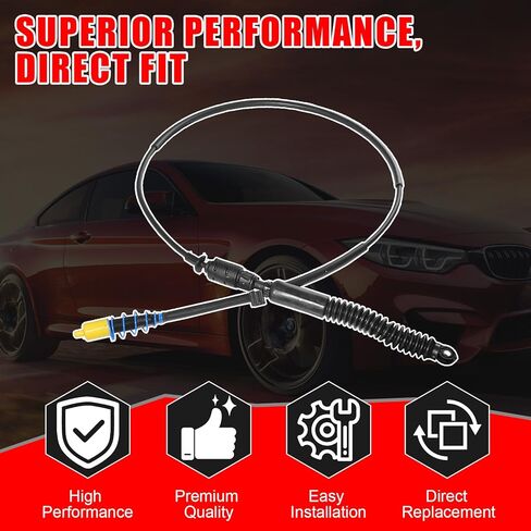 Automatic Transmission Gearshift Control Cable, Gear Shifter Cable Replacement Fit for Chevrolet Silverado 1500 2500 / GMC Sierra 1500 2500 Classic, Replace # 12477640, 905-144 in Kuwait