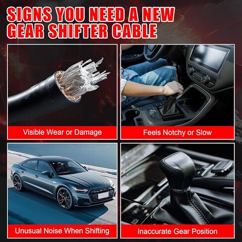 Automatic Transmission Gearshift Control Cable, Gear Shifter Cable Replacement Fit for Chevrolet Silverado 1500 2500 / GMC Sierra 1500 2500 Classic, Replace # 12477640, 905-144 in Kuwait