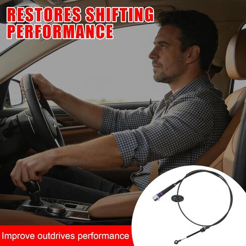 Automatic Transmission Gearshift Control Cable, Gear Shifter Cable Replacement Fit for Chevrolet Silverado 1500 2500 / GMC Sierra 1500 2500 Classic, Replace # 12477640, 905-144 in Kuwait