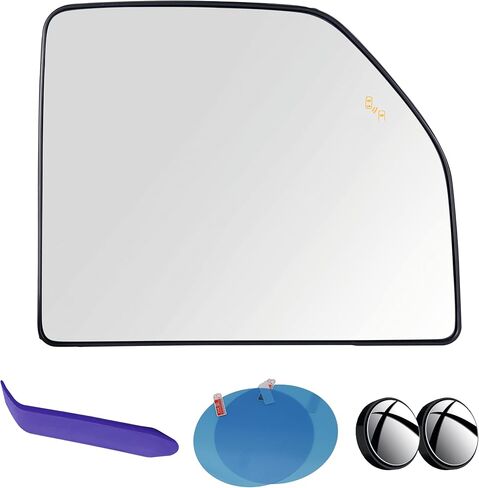 EAP Passenger Side Mirror Glass Compatible with Ford F150 2015-2025, F250 F350 F450 F550 F600 2017-2022, Heated, Blind Spot, LC3Z17K707A, ML3Z17K707B, FL3Z17K707AE, FL3Z17K707H in Saudi Arabia