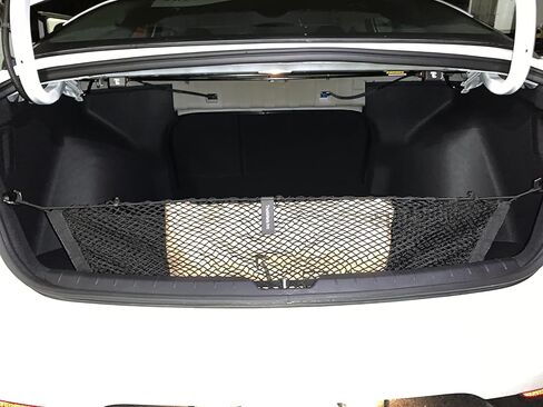 Envelope Style Automotive Elastic Trunk Mesh Cargo Net for Kia K5 LX LXS GT-Line EX 2021-2025 - Premium Trunk Organizer and Storage - Luggage Net for Sedan - Best Car Organizer for Kia K5 in Saudi Arabia