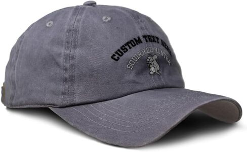 Soft Baseball Cap Embroidered Dad Hat Squirrel Hunter Embroidery Vintage Hats Washed Baseball Cap Cotton in Saudi Arabia