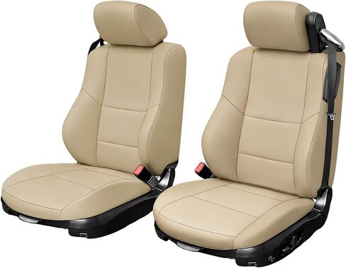 Custom-Fit Front Seat Covers Replace for 2000-2014 BMW 3 Series 320CI 323CI 325CI 330CI Convertible Standard Seat, Driver and Passenger Premium Leather with Composite Soft Foam Lining Seat Cover in Saudi Arabia