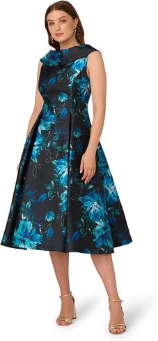 Adrianna Papell Women's Roll Neck Midi Dress in Saudi Arabia