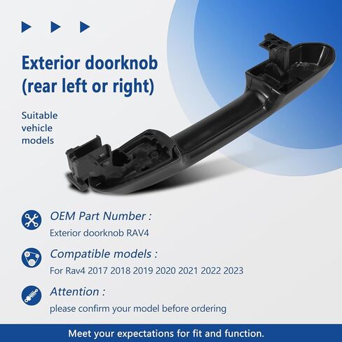 Exterior Door Handle Right Passenger Compatible with Toyota Rav4 2017-2023, RAV4 Prime 2021-2024, Highlander 2020-2024 in Kuwait