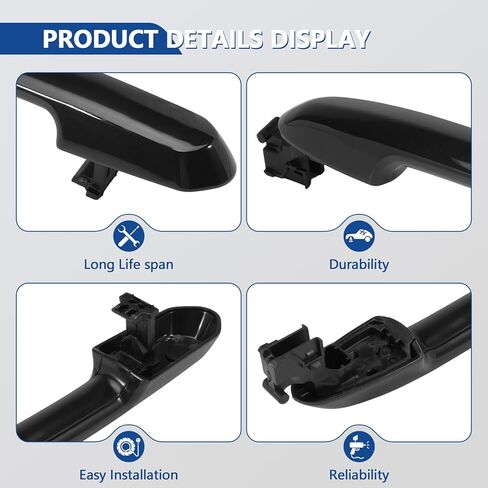 Exterior Door Handle Right Passenger Compatible with Toyota Rav4 2017-2023, RAV4 Prime 2021-2024, Highlander 2020-2024 in Kuwait