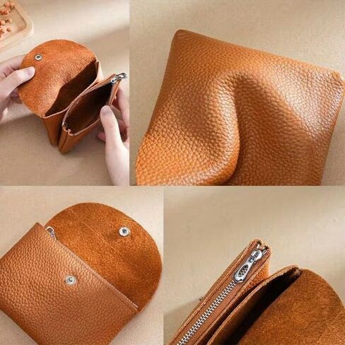 Genuine Real Leather Coin Purse Small Wallet for Women Men, Card Holder Case, Jewery Lipstick Organizer (Sky Blue) in Saudi Arabia
