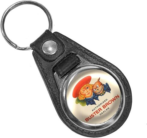 Brotherhood Buster Brown Authorized Dealer Vintage Style Round Keychain Key Holder Key Ring For Men Heavy Duty Car Keyring For Men and Women in Kuwait