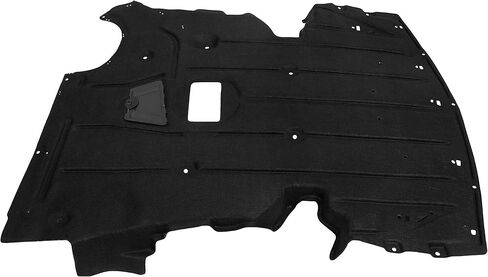 ECOTRIC Front Undercar Engine Splash Shield Guard Under Lower Radiator Cover Compatible with 2006-2013 BMW 3-Series w/Aluminum Pad Replacement for BM1228118 51757129341 in Saudi Arabia