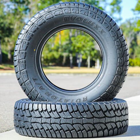 Set of 2 (TWO) Evoluxx Rotator A/T All-Terrain Off-Road Light Truck Radial Tires-LT285/70R17 285/70/17 285/70-17 121/118S Load Range D LRD 8-Ply BSW Black Side Wall in Kuwait