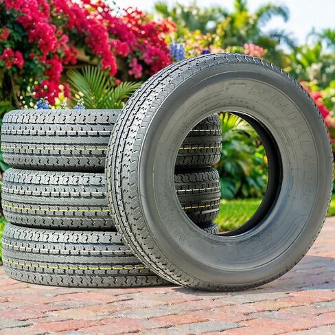 Set of 4 (FOUR) Nebula ST Radial N' 001 Semi-Steel Semi-Steel Radial Tires-ST225/75R15 225/75/15 225/75-15 113/108M Load Range D LRD 8-Ply BSW Black Side Wall in Kuwait