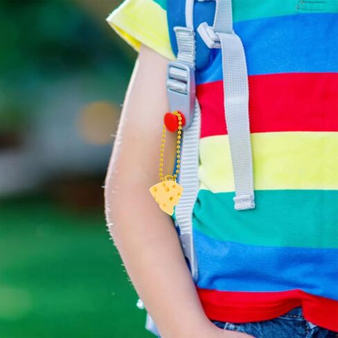 BESPORTBLE 12pcs Cute Cheese Keychain Pendant Charms, Decorative Keychain Pendant for Backpack, Purse, Car Key, Party And Cheese Themed Decoration in Saudi Arabia