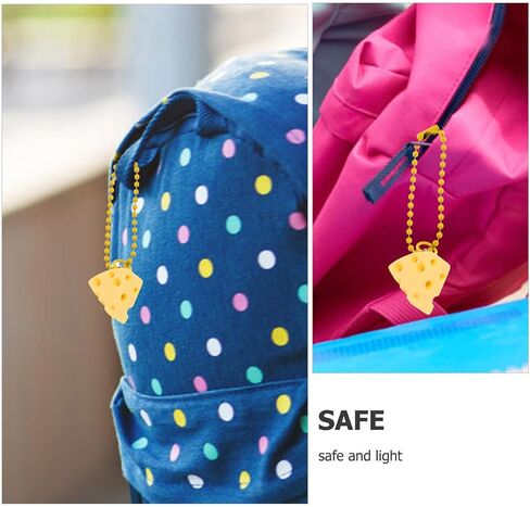 BESPORTBLE 12pcs Cute Cheese Keychain Pendant Charms, Decorative Keychain Pendant for Backpack, Purse, Car Key, Party And Cheese Themed Decoration in Saudi Arabia