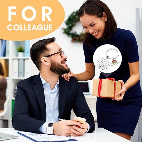 Ouligay قطعتان من هدايا سلسلة المفاتيح شكرًا لك للنساء، هدية تقدير الموظف لزملاء العمل الذين يغادرون وداعًا وداعًا، شكرًا لك هدية للمعلمين والعاملين الاجتماعيين وفريق الزملاء والممرضات والأمهات in Kuwait