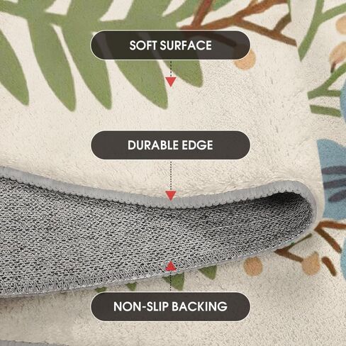 Artoid Mode Beige Sunflower Floral Spring Area Rug, Summer Home Decor Low-Profile Non-Slip Washable Large Rug for Living Room Bedroom Farmhouse Dining Room Kids Playroom 5x7 Feet in Saudi Arabia