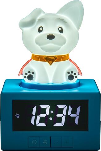 Superman Krypto The Superdog Digital Alarm Clock with Night Light & Music, Officially Licensed DC Comics Bedroom Décor for Kids, Adults, Boys, Men, Superhero Gift | Paladone in Saudi Arabia