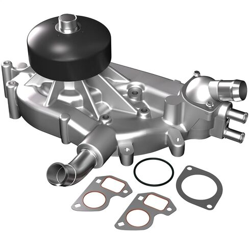 Marsram Engine Water Pump w/Thermostat Compatible with 99-06 Chevy Silverado Tahoe Suburban GMC Sierra Yukon 2003-2006 Cadillac Hummer Isuzu 2004-2005 Workhorse, 4.8 5.3 6.0L V8, OE AW5104 12703898 in Kuwait